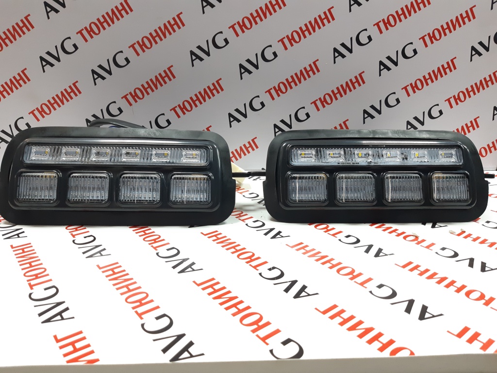 Надфарники LED НИВА 2121 (УРБАН Квадраты) в интернет-магазине AVGtuning  Тел. 8 (861) 379-48-74; 8 (918) 298-95-42 avgtuning.ru