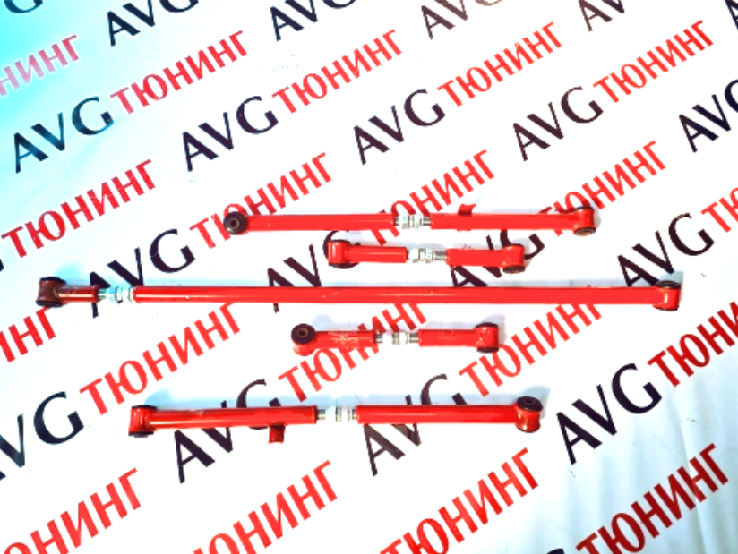 Комплект регулируемых реактивных тяг LADA НИВА (Красные 2121) в интернет-магазине AVGtuning  Тел. 8 (861) 379-48-74; 8 (918) 298-95-42 avgtuning.ru